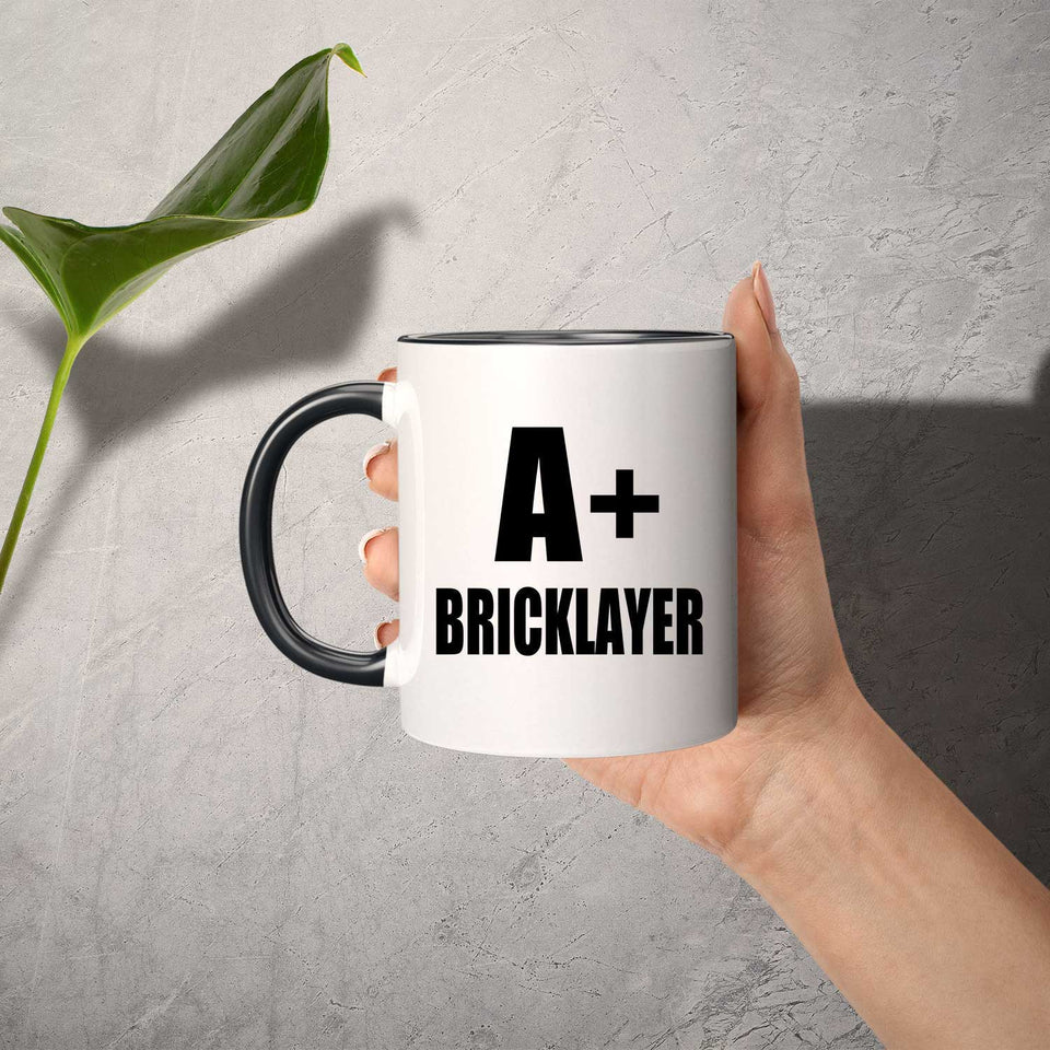 A+ Bricklayer - 11oz Accent Mug Black