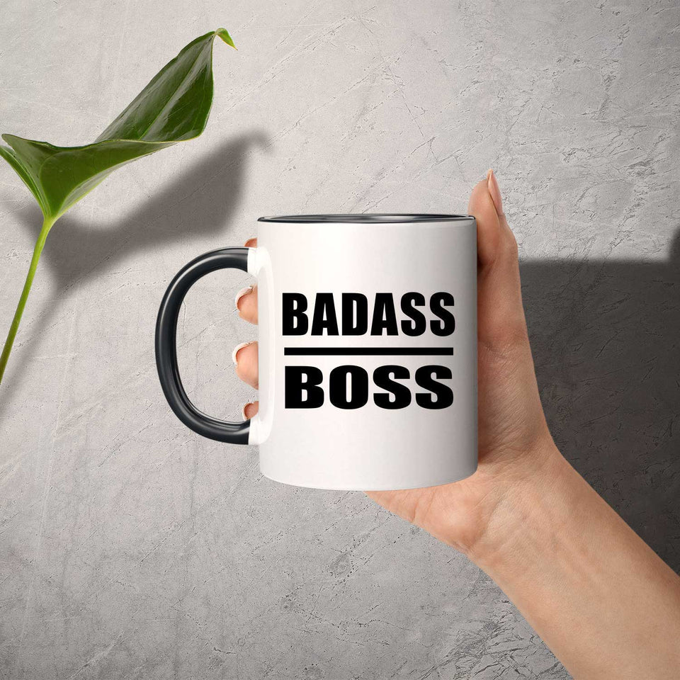 Badass Boss - 11oz Accent Mug Black