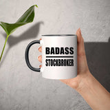 Badass Stockbroker - 11oz Accent Mug Black