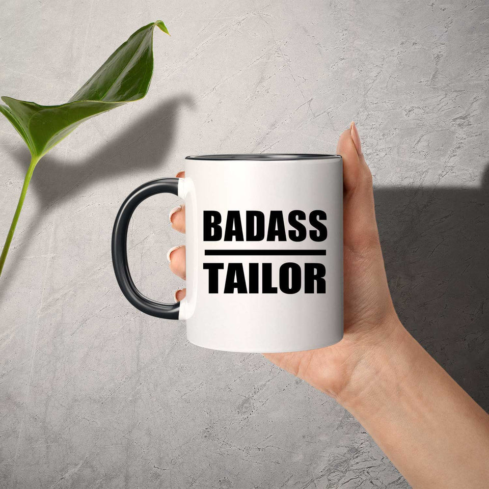 Badass Tailor - 11oz Accent Mug Black