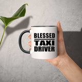 Blessed Taxi Driver - 11oz Accent Mug Black