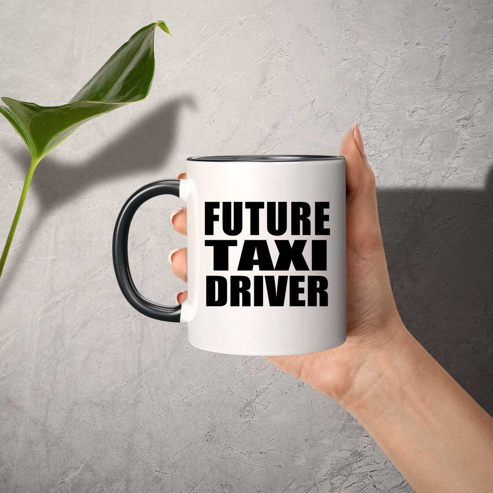 Future Taxi Driver - 11oz Accent Mug Black