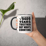97th Anniversary Square Root of 9409 Years Who's Counting - 11oz Accent Mug Black