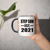 Step Son Established EST. 2021 - 11oz Accent Mug Black
