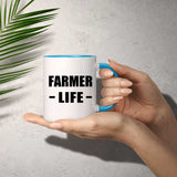 Farmer Life - 11oz Accent Mug Blue