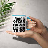 94th Anniversary Square Root of 8836 Years Down Forever To Go - 11oz Accent Mug Blue
