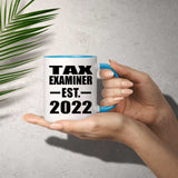 Tax Examiner Established EST. 2022 - 11oz Accent Mug Blue