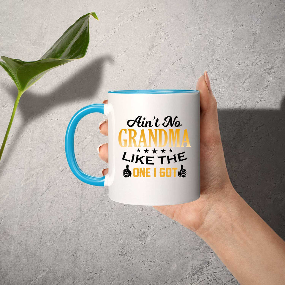 Ain't No Grandma Like The One I Got - 11oz Accent Mug Blue