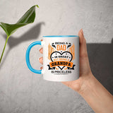 Being A Dad Is Great But Being A Grandpa is Priceless - 11oz Accent Mug Blue