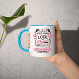 How Much Love Could Hold Until Called Me Grandma - 11oz Accent Mug Blue