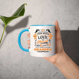 How Much Love Could Hold Until Called Me Grandpa - 11oz Accent Mug Blue