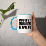 Coolest Granddaughter Ever - 11oz Accent Mug Blue