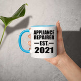 Appliance Repairer Established EST. 2021 - 11oz Accent Mug Blue