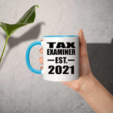 Tax Examiner Established EST. 2021 - 11oz Accent Mug Blue