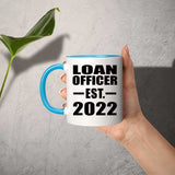 Loan Officer Established EST. 2022 - 11oz Accent Mug Blue