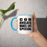 Cor Anglais Makes Life Special - 11oz Accent Mug Blue