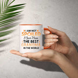 I Am Not Spoiled I Just Have The Best Grandma In The World - 11oz Accent Mug Orange