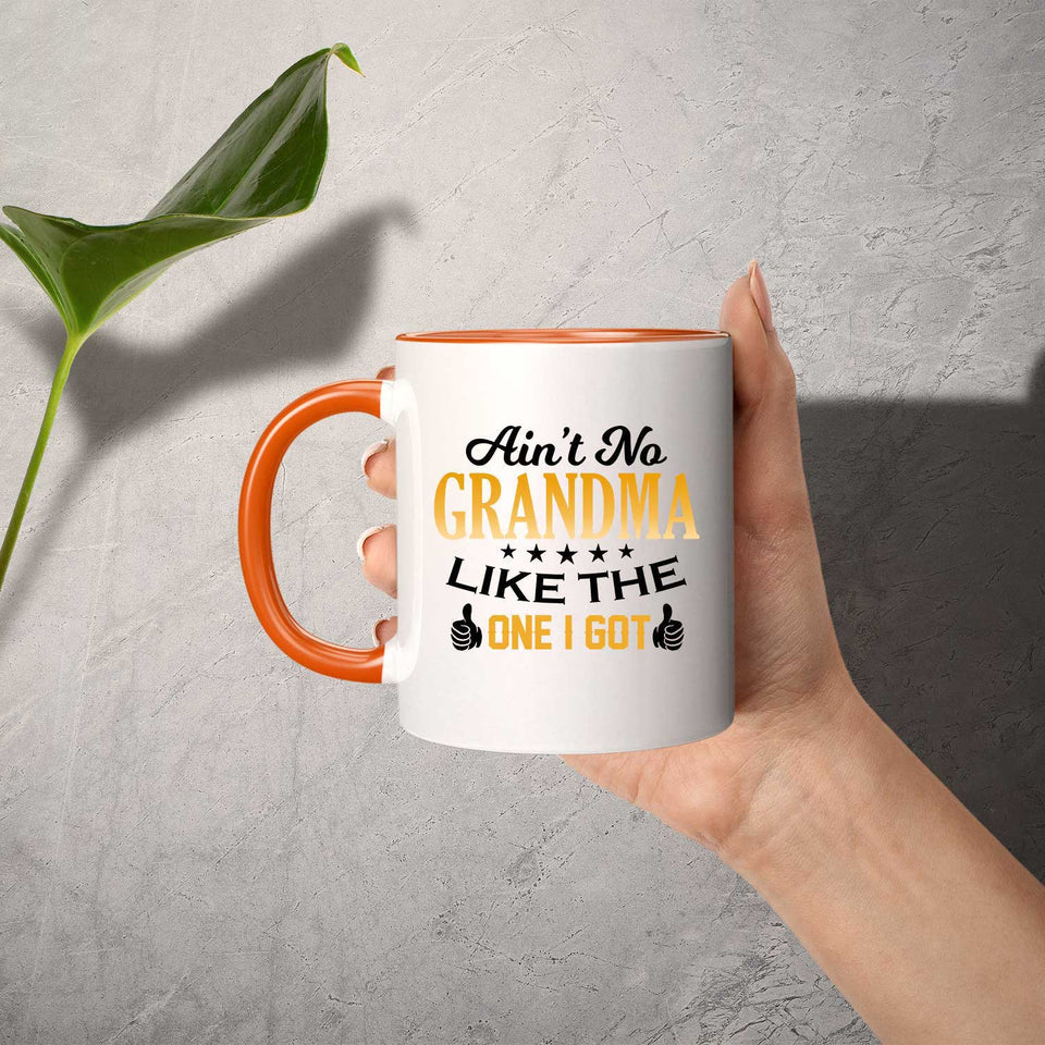 Ain't No Grandma Like The One I Got - 11oz Accent Mug Orange