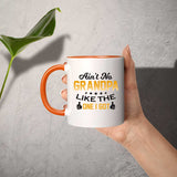 Ain't No Grandpa Like The One I Got - 11oz Accent Mug Orange