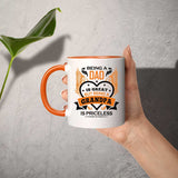 Being A Dad Is Great But Being A Grandpa is Priceless - 11oz Accent Mug Orange