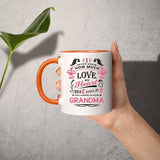 How Much Love Could Hold Until Called Me Grandma - 11oz Accent Mug Orange