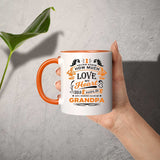 How Much Love Could Hold Until Called Me Grandpa - 11oz Accent Mug Orange
