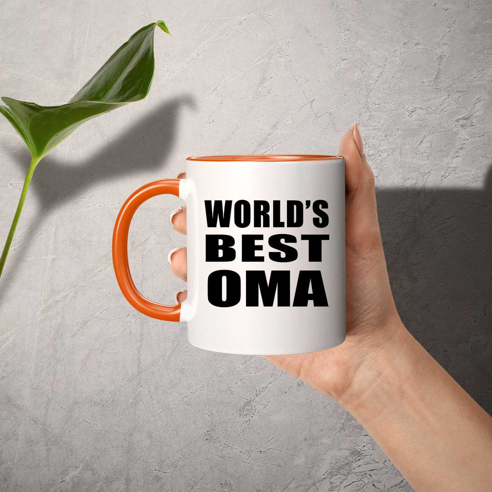 World's Best Oma - 11oz Accent Mug Orange