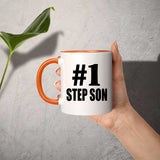 Number One #1 Step Son - 11oz Accent Mug Orange