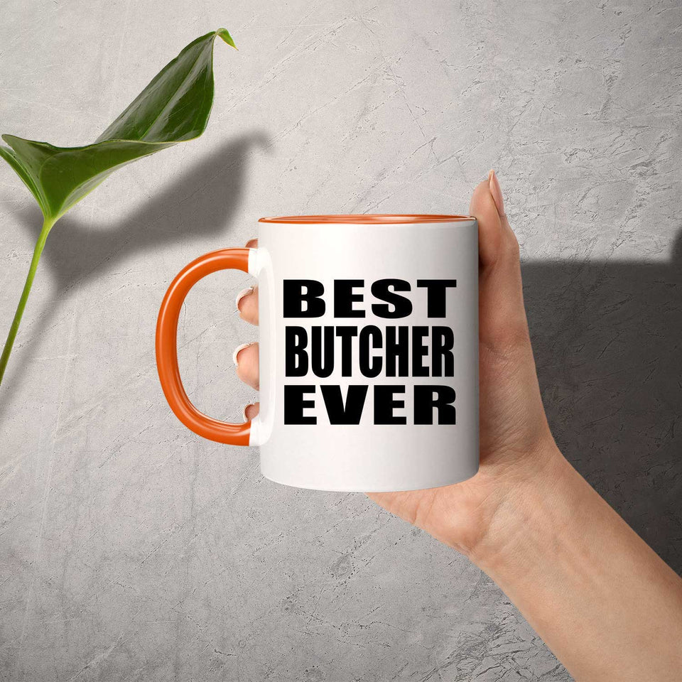 Best Butcher Ever - 11oz Accent Mug Orange