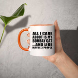 All I Care About Is My Bombay Cat - 11oz Accent Mug Orange