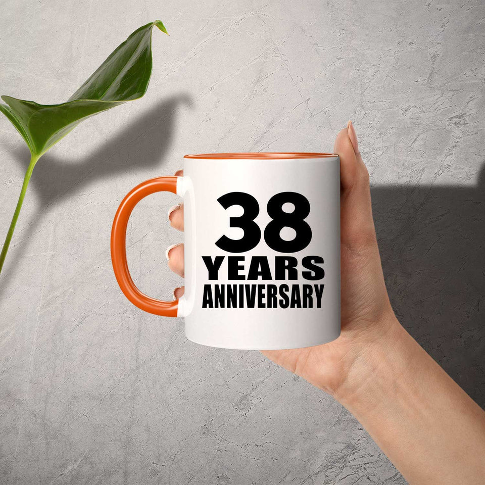 38th Anniversary 38 Years - 11oz Accent Mug Orange