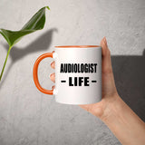 Audiologist Life - 11oz Accent Mug Orange