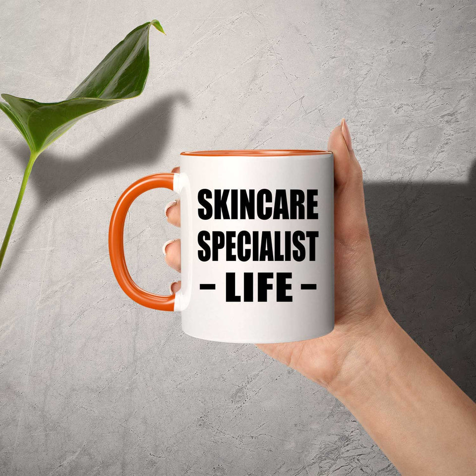 Skincare Specialist Life - 11oz Accent Mug Orange