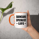 Skincare Specialist Life - 11oz Accent Mug Orange