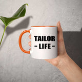 Tailor Life - 11oz Accent Mug Orange
