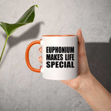 Euphonium Makes Life Special - 11oz Accent Mug Orange
