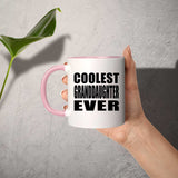 Coolest Granddaughter Ever - 11oz Accent Mug Pink