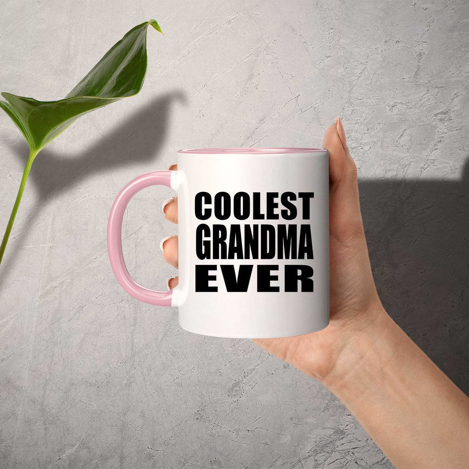 Coolest Grandma Ever - 11oz Accent Mug Pink