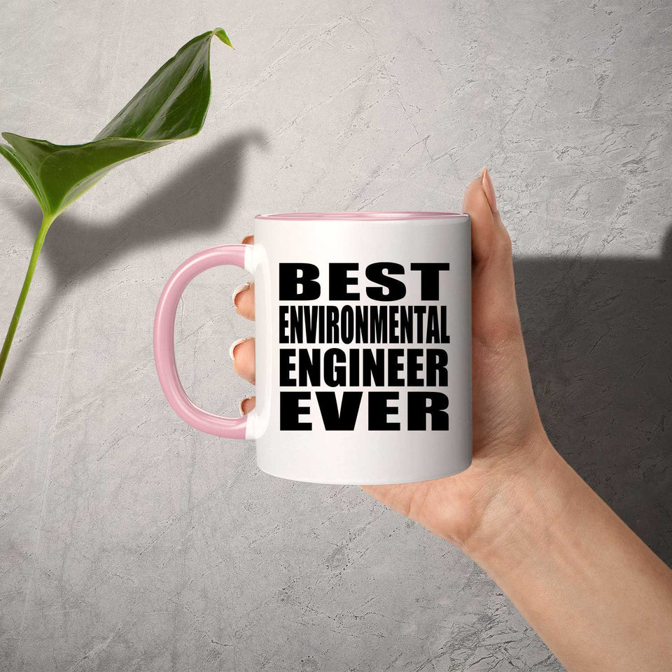 Best Environmental Engineer Ever - 11oz Accent Mug Pink