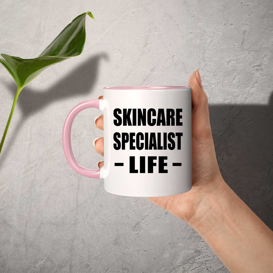 Skincare Specialist Life - 11oz Accent Mug Pink