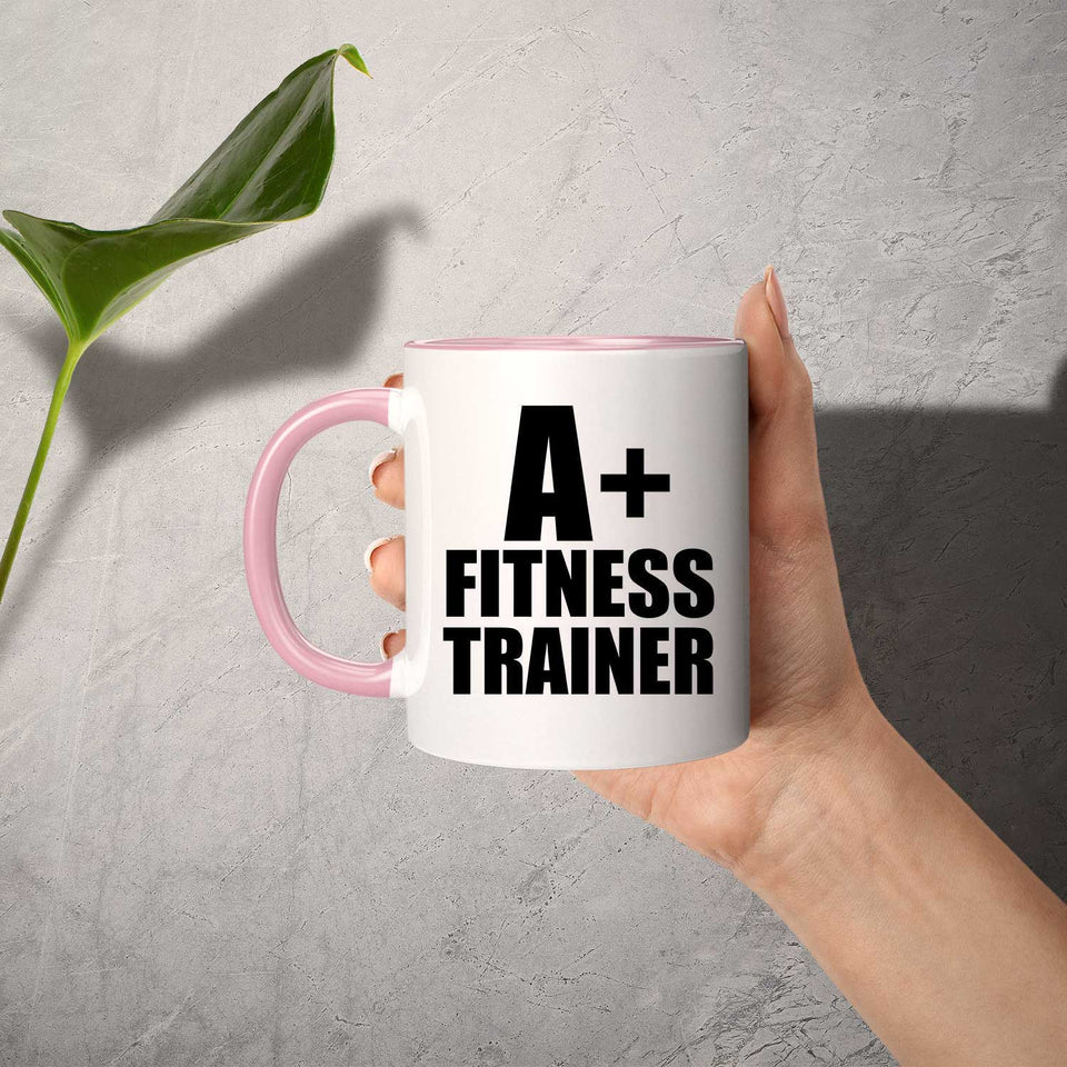 A+ Fitness Trainer - 11oz Accent Mug Pink