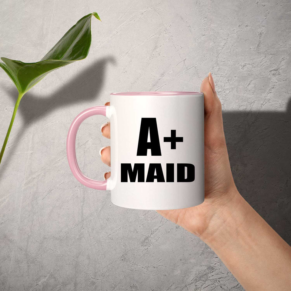 A+ Maid - 11oz Accent Mug Pink