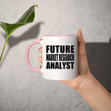 Future Market Research Analyst - 11oz Accent Mug Pink