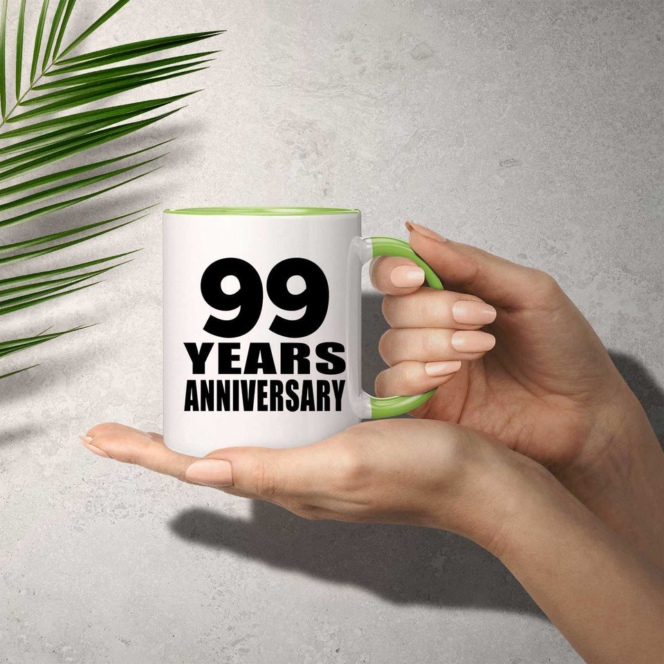 99th Anniversary 99 Years - 11oz Accent Mug Green