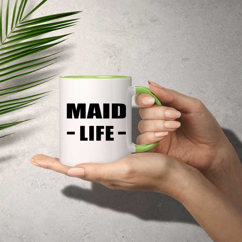Maid Life - 11oz Accent Mug Green