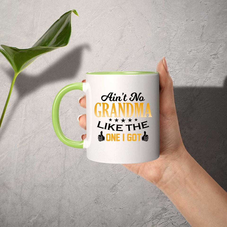 Ain't No Grandma Like The One I Got - 11oz Accent Mug Green
