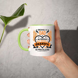 Being A Dad Is Great But Being A Grandpa is Priceless - 11oz Accent Mug Green