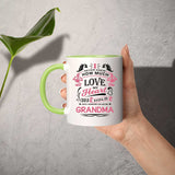 How Much Love Could Hold Until Called Me Grandma - 11oz Accent Mug Green