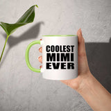 Coolest Mimi Ever - 11oz Accent Mug Green