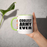 Coolest Army Ever - 11oz Accent Mug Green